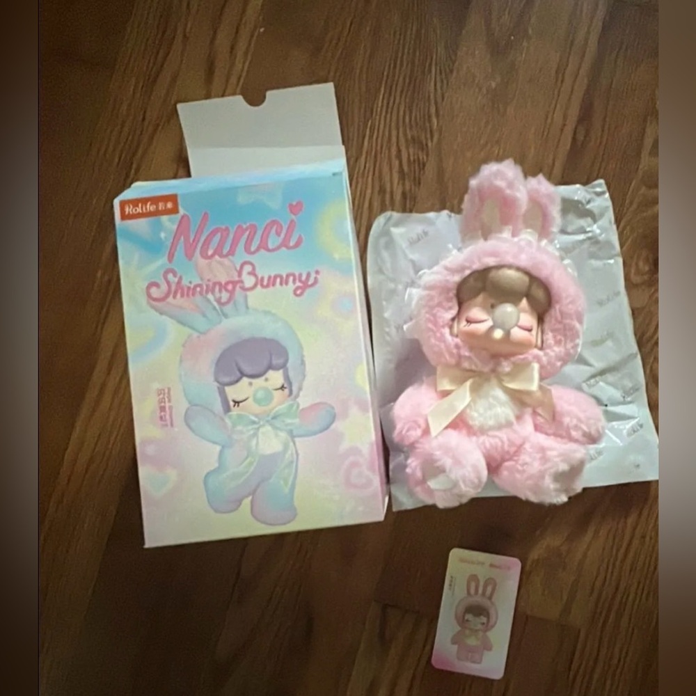 NANCI Shining Bunny Figure Pink Sweetheart